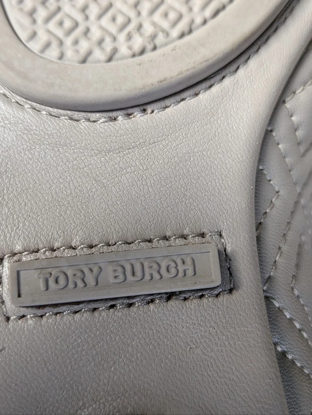 Tory Burch Quilted Minnie Flats Nappa Leather Goan Sand Women’s Size 7M